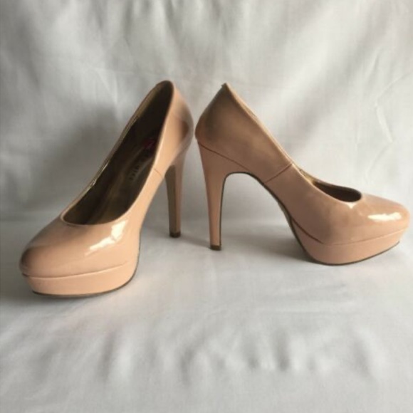 Madden Girl Shoes - Madden Girl Nude Platform Pumps